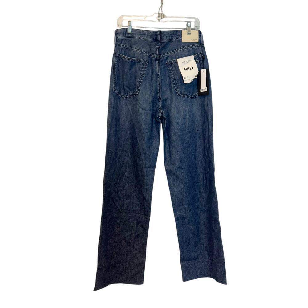 Rag & Bone Women's Featherweight Logan Jeans Wide Leg Randie Size 27 NWT - Picture 7 of 15